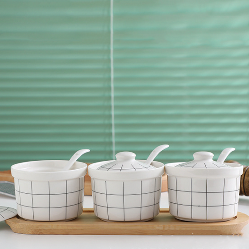 Spice Jar with Lid Set of 3 - Jar