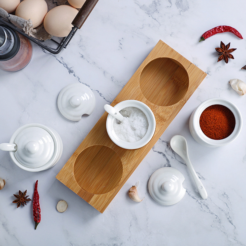 Ceramic Jar for Spices Set of 3 - Jar