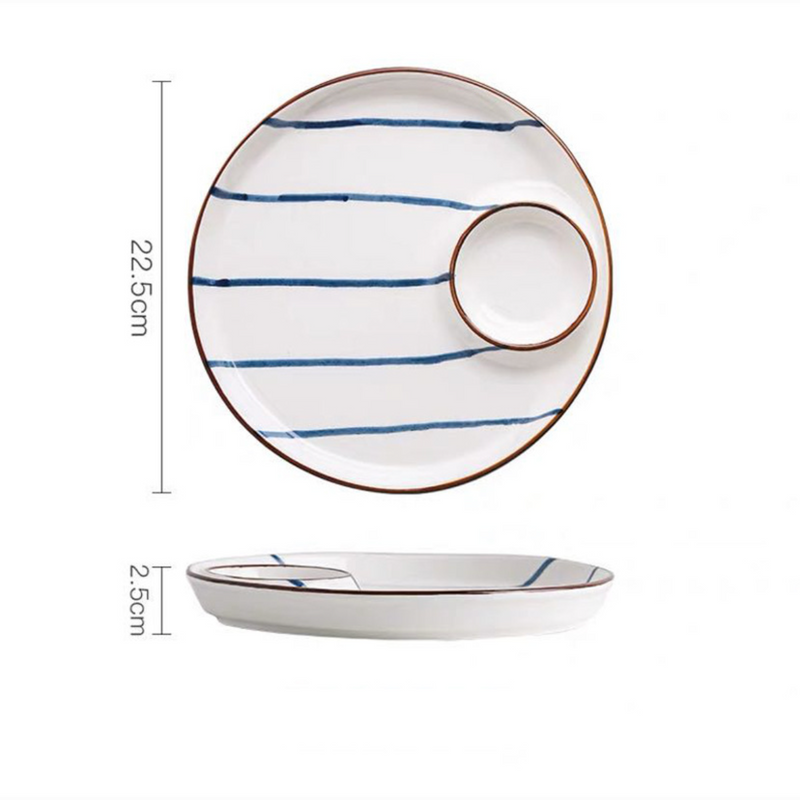 Sectioned Plate Nitori - Serving plate, snack plate, momo plate, plate with compartment | Plates for dining table & home decor