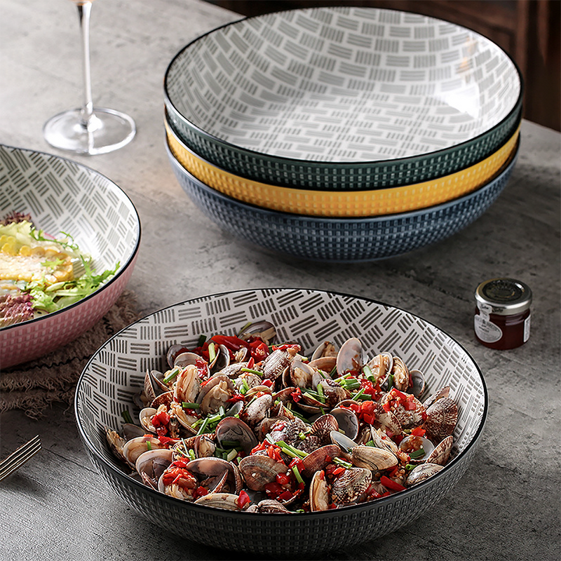 Large Buddha Bowl - Bowl, ceramic bowl, serving bowls, noodle bowl, salad bowls, bowl for snacks, large serving bowl | Bowls for dining table & home decor