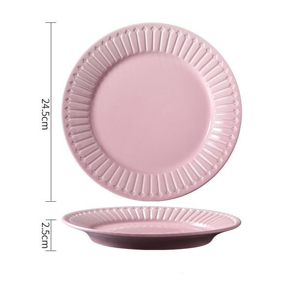Royal Pasta Plate Pink 9 Inch