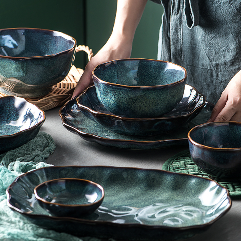 Emerald Serving Bowl - Bowl, ceramic bowl, serving bowls, noodle bowl, salad bowls, bowl for snacks, large serving bowl | Bowls for dining table & home decor