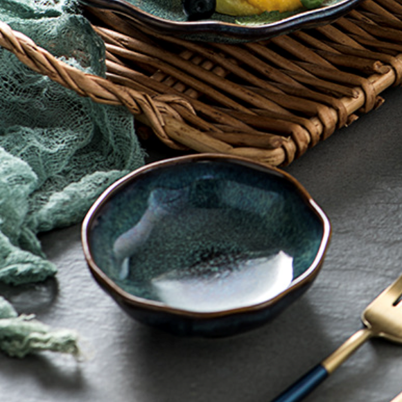 Sapphire Bowl 100 ml - Bowl, ceramic bowl, dip bowls, chutney bowl, dip bowls ceramic | Bowls for dining table & home decor 