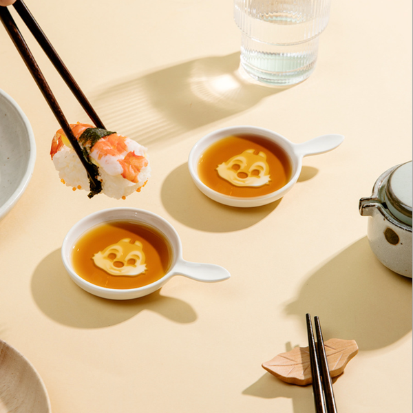 Food Plate Cartoon set of 3 - Bowl, ceramic bowl, dip bowls, chutney bowl, dip bowls ceramic | Bowls for dining table & home decor 