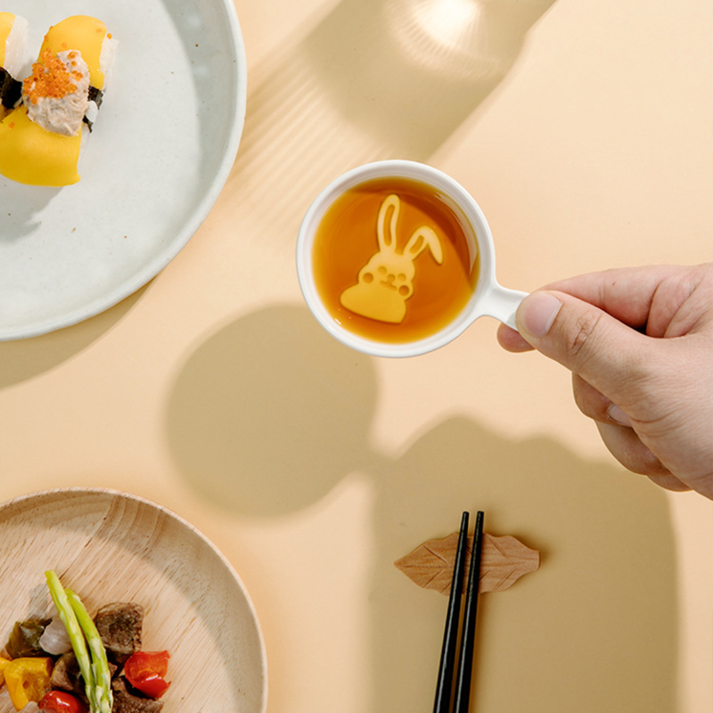 Food Plate Cartoon set of 3 - Bowl, ceramic bowl, dip bowls, chutney bowl, dip bowls ceramic | Bowls for dining table & home decor 