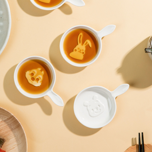 Food Plate Cartoon set of 3 - Bowl, ceramic bowl, dip bowls, chutney bowl, dip bowls ceramic | Bowls for dining table & home decor 