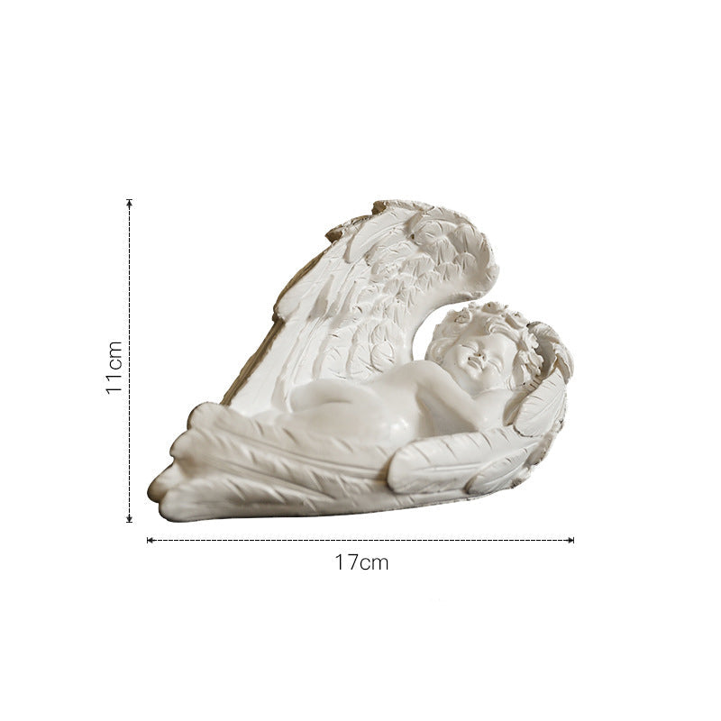 Sleeping Angel Statue White - Showpiece | Home decor item | Room decoration item