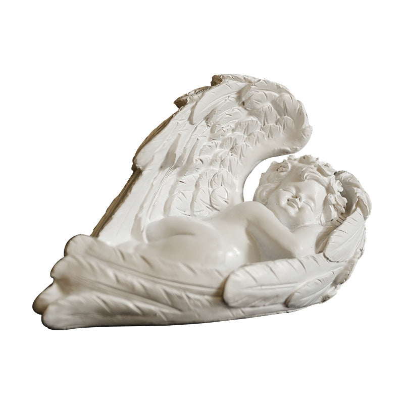 Sleeping Angel Statue White - Showpiece | Home decor item | Room decoration item