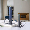 Black Ring Candle Holders Set Of 2 - Candle holder | Home decor