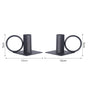 Black Ring Candle Holders Set Of 2 - Candle holder | Home decor