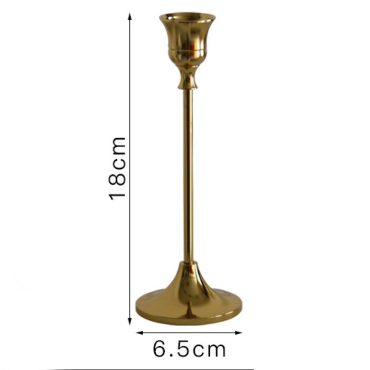Golden Candle Stand Set Of 3 - Candle stand | Room decoration ideas