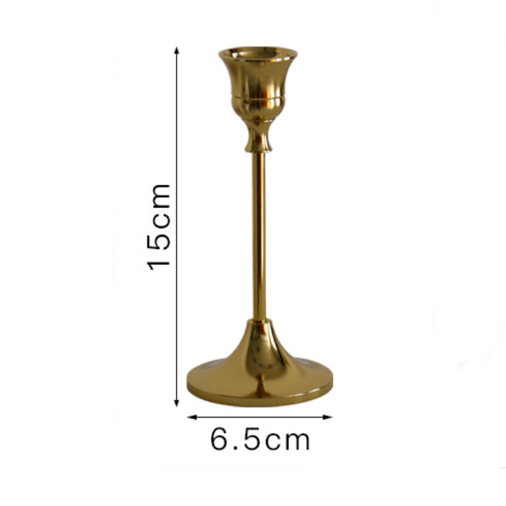 Golden Candle Stand Set Of 3 - Candle stand | Room decoration ideas