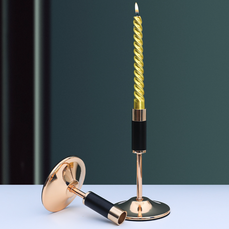 Black Contemporary Candle Holder Set of 2 - Candle holder | Home decor