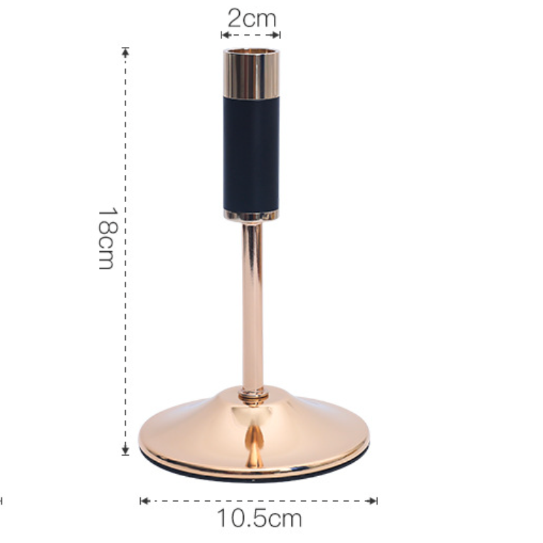 Black Contemporary Candle Holder Set of 2 - Candle holder | Home decor