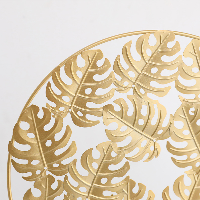 Golden Leaf Showpiece - Showpiece | Home decor item | Room decoration item