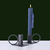 Black Ring Candle Holders Set Of 2 - Candle holder | Home decor