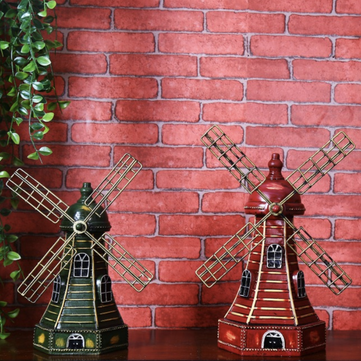 Vintage Windmill Decor - Showpiece | Home decor item | Room decoration item