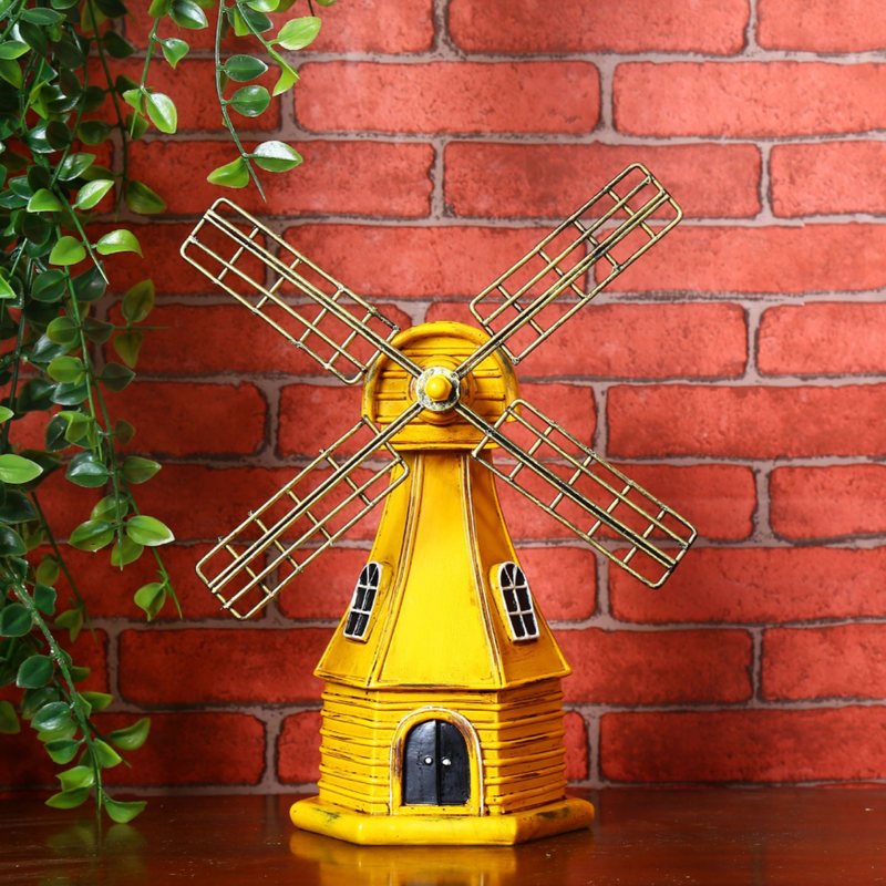 Vintage Windmill Decor - Showpiece | Home decor item | Room decoration item