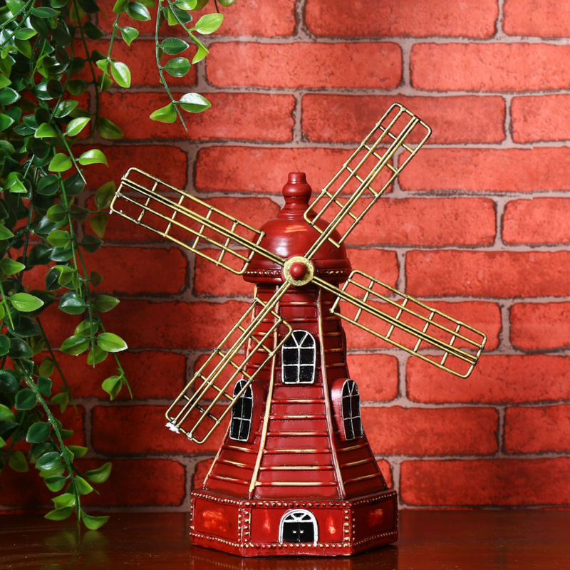 Vintage Windmill Decor - Showpiece | Home decor item | Room decoration item