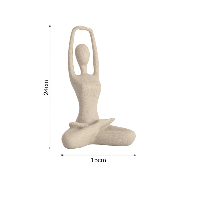 Yoga Showpiece Hands Raised - Showpiece | Home decor item | Room decoration item