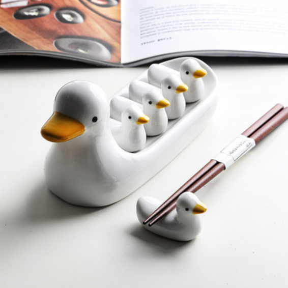 Platter With Chopstick Rest - Kitchen Tool