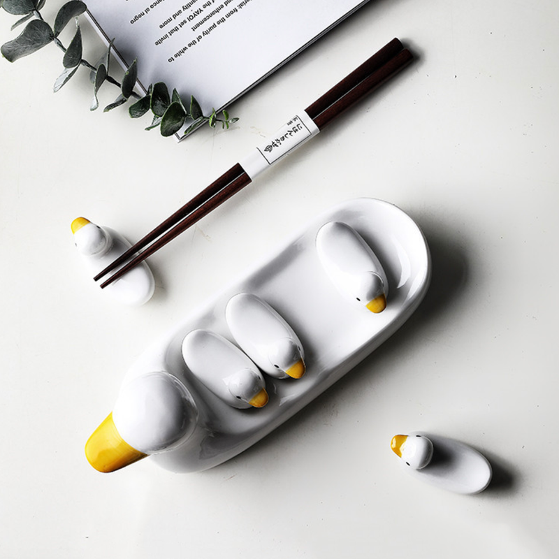 Platter With Chopstick Rest - Kitchen Tool