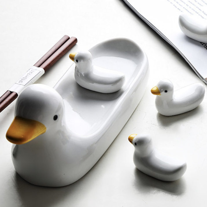 Platter With Chopstick Rest - Kitchen Tool
