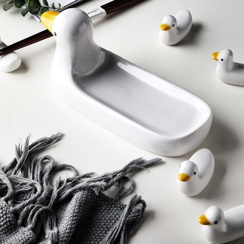Platter With Chopstick Rest - Kitchen Tool