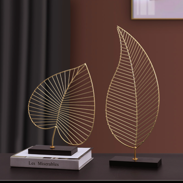 Gold Leaf Showpiece - Showpiece | Home decor item | Room decoration item
