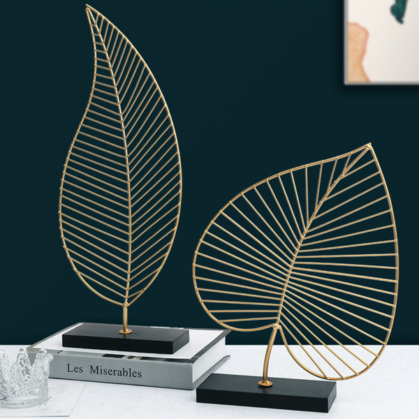 Gold Leaf Showpiece - Showpiece | Home decor item | Room decoration item