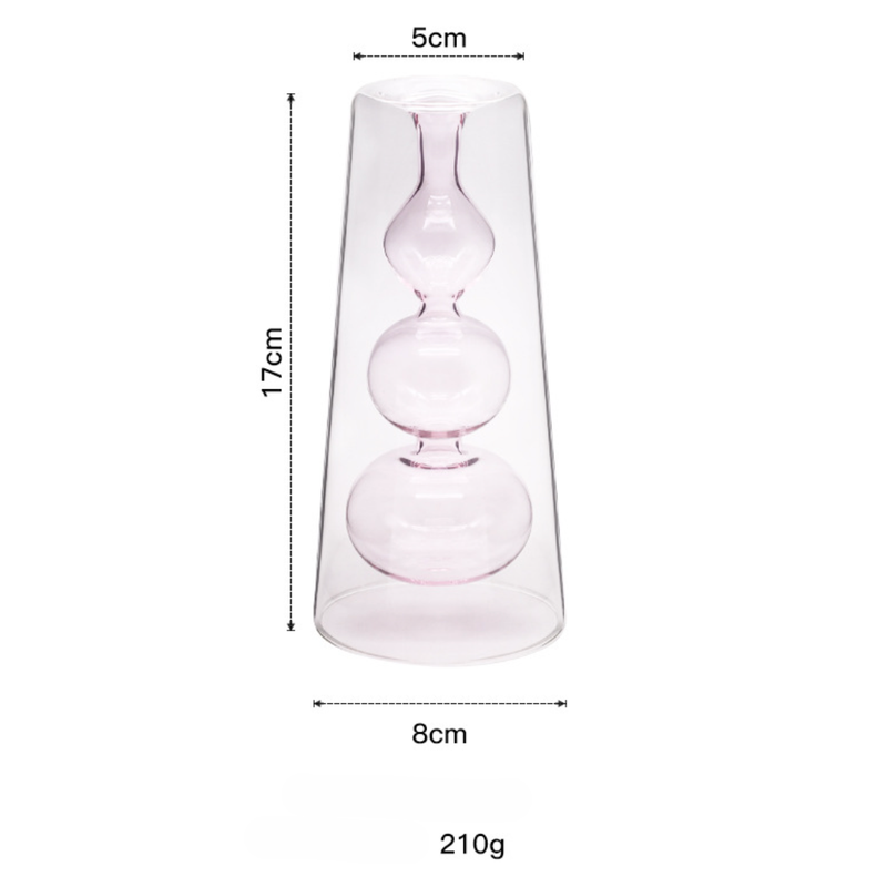 Fancy Glass Vase - Flower vase for home decor, office and gifting | Home decoration items