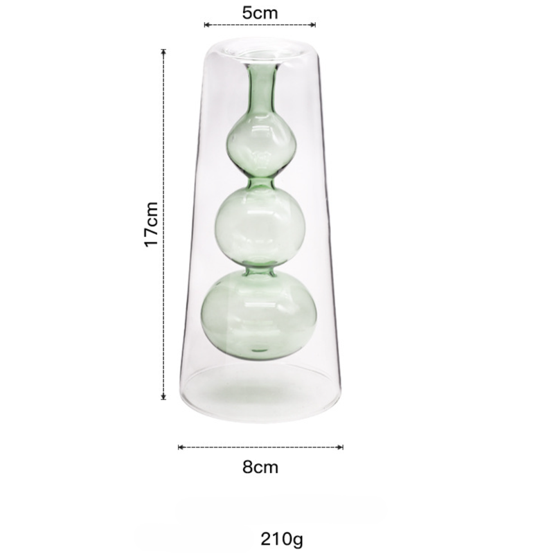 Fancy Glass Vase - Flower vase for home decor, office and gifting | Home decoration items