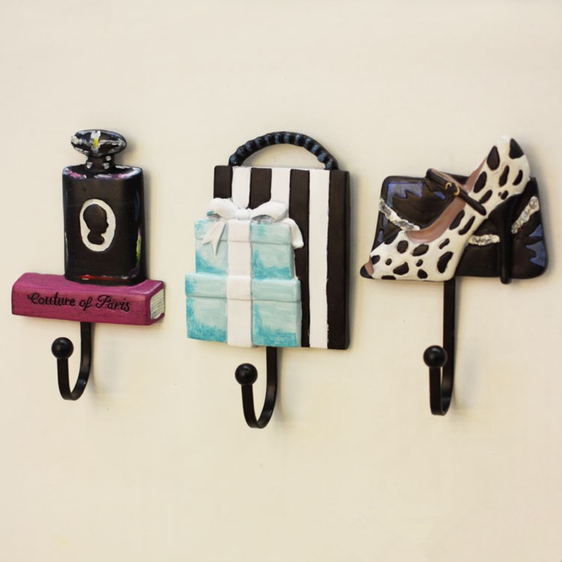 Paris Hanging Hook Set of 3 - Wall hook/wall hanger for wall decoration & wall design | Home & room decoration ideas