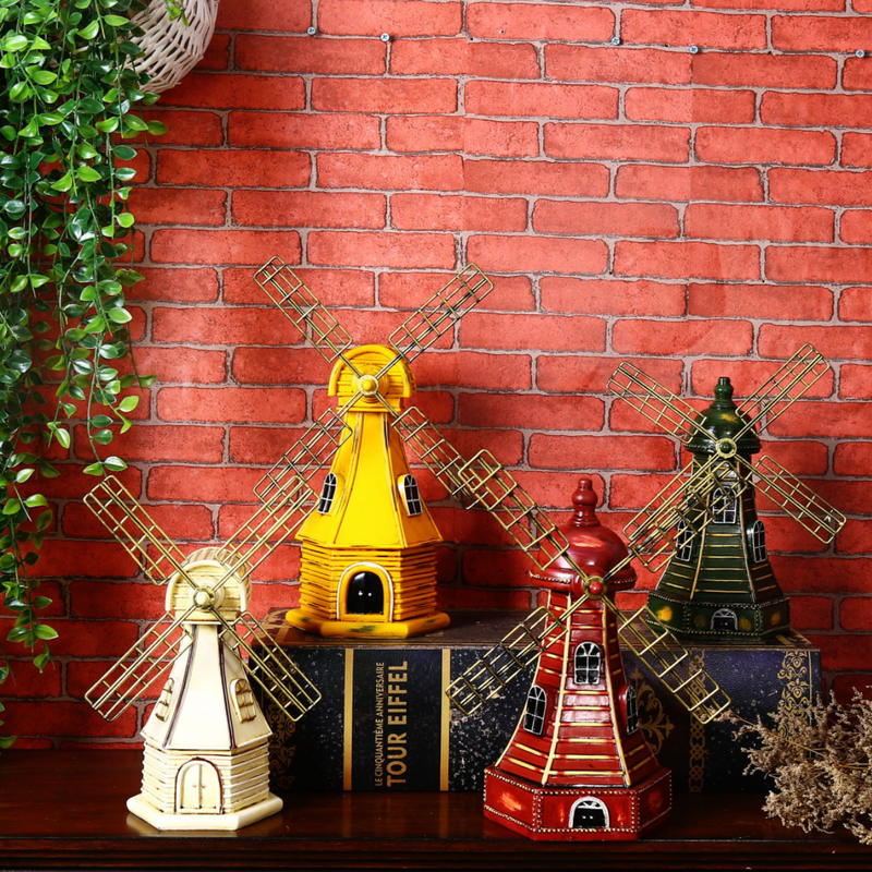 Vintage Windmill Decor - Showpiece | Home decor item | Room decoration item