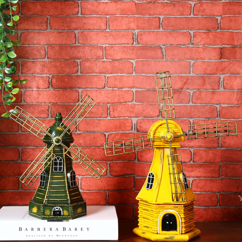 Vintage Windmill Decor - Showpiece | Home decor item | Room decoration item