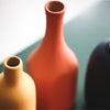 Orange Short Vase - Flower vase for home decor, office and gifting | Home decoration items