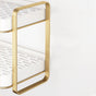 Double Decker Organiser Rack White Gold - Kitchen Organiser