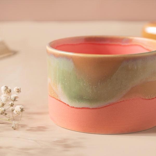 Opulent Ombre Pink Bowl 150 ml - Bowl, ceramic bowl, dip bowls, chutney bowl, dip bowls ceramic | Bowls for dining table & home decor 