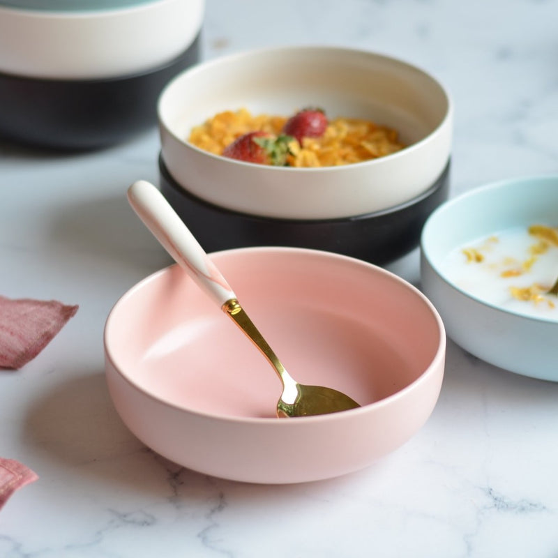 Pastel Side Bowl - Bowl,ceramic bowl, snack bowls, curry bowl, popcorn bowls | Bowls for dining table & home decor