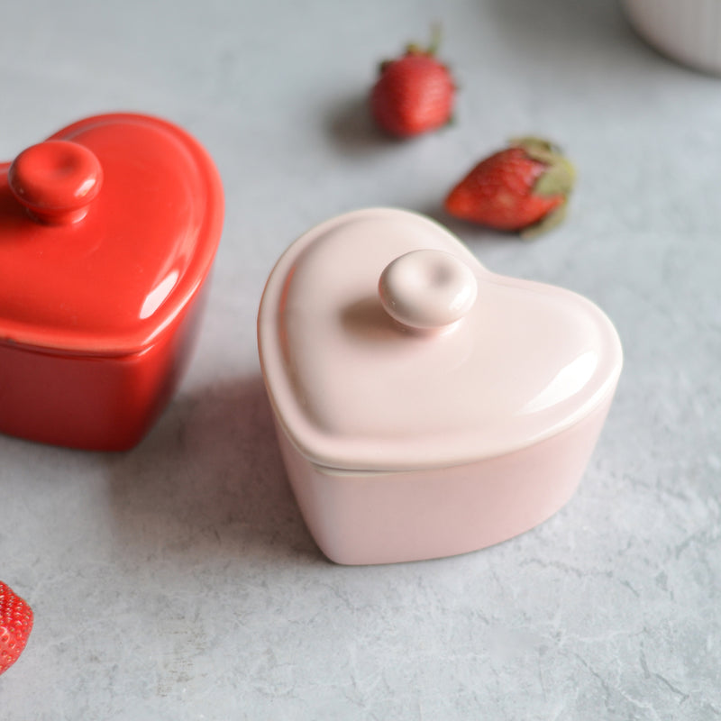 Heart Bowl With Lid - Baking Dish