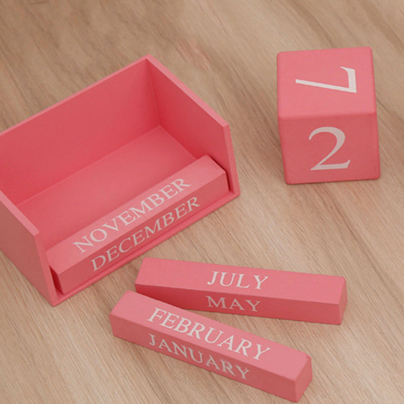 Pink Table Calendar