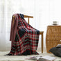 Plaid throw