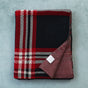 Plaid throw