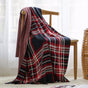 Plaid throw