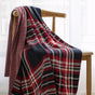 Plaid throw