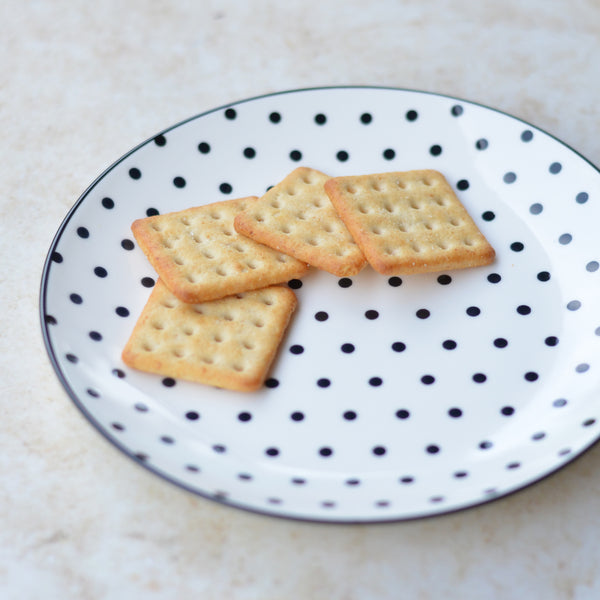 Polka Dots Starter Plate - Serving plate, snack plate, dessert plate | Plates for dining & home decor