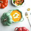 Pumpkin Pot - Ceramic bowl, Serving bowl with lid, ceramic bowls with lids, snack bowls, bowl with handle | Bowls for dining table & home decor
