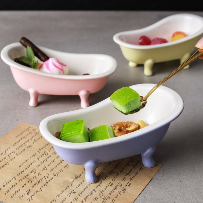 Purple Tub Ceramic Snack Bowl 200 ml - Bowl,ceramic bowl, snack bowls, curry bowl, popcorn bowls | Bowls for dining table & home decor