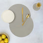 Round Placemat Grey Set of 2