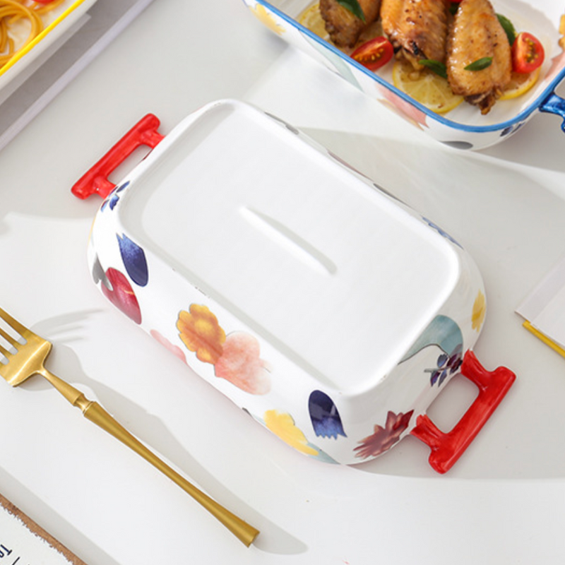 Floral Baking Deep Dish - Baking Dish